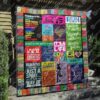 Courage To Start Resolve To Finish Quilt Blanket No96  Quilt